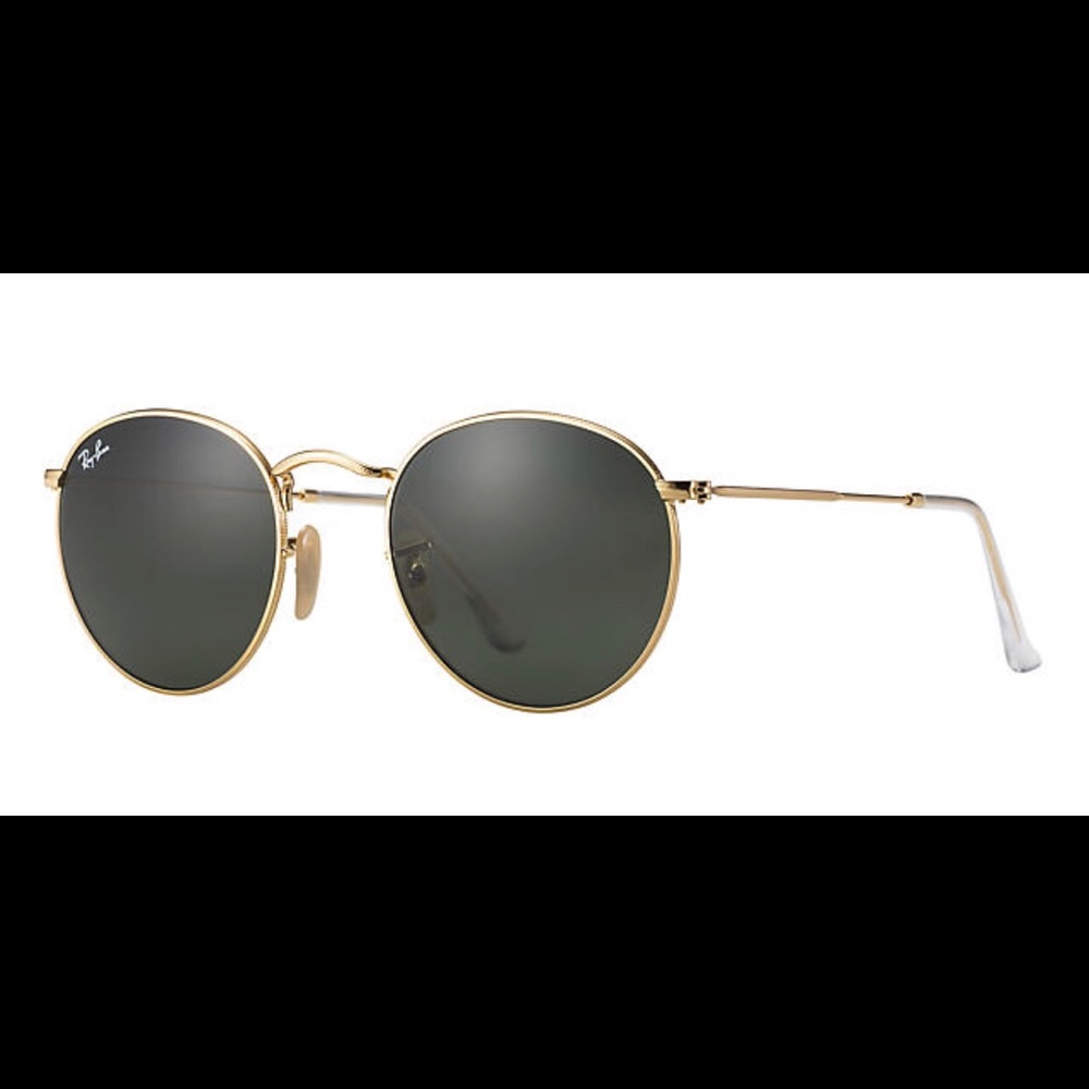 Gold/Green Classic Ray-Ban Circle Sunglasses 🕶